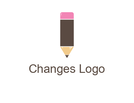 pencil forming letter i shape graphic