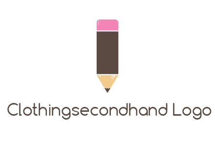 pencil forming letter i shape graphic