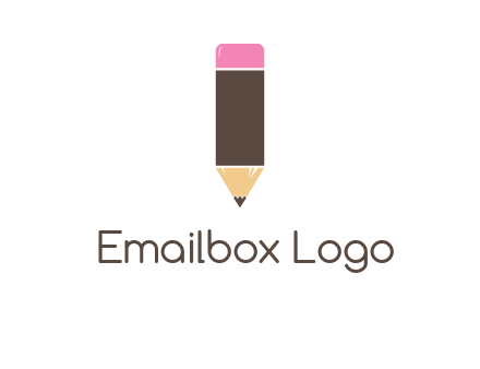 pencil forming letter i shape graphic