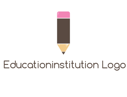 pencil forming letter i shape graphic