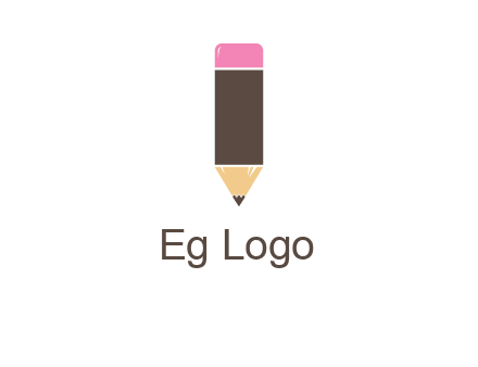 pencil forming letter i shape graphic