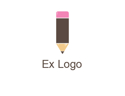 pencil forming letter i shape graphic
