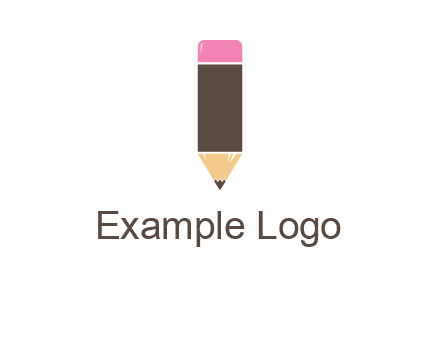 pencil forming letter i shape graphic