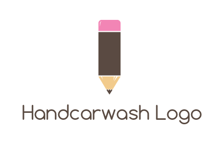 pencil forming letter i shape graphic