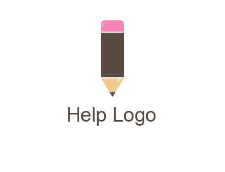 pencil forming letter i shape graphic