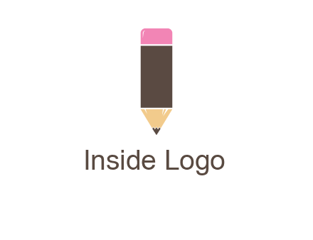 pencil forming letter i shape graphic