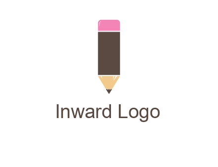 pencil forming letter i shape graphic