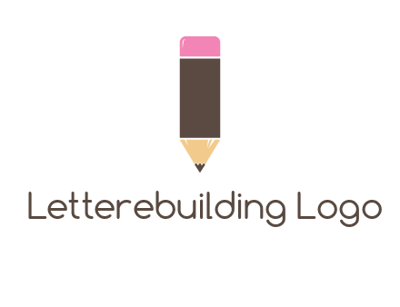 pencil forming letter i shape graphic