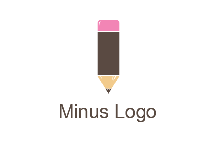 pencil forming letter i shape graphic