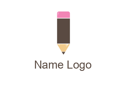 pencil forming letter i shape graphic