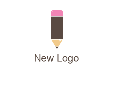pencil forming letter i shape graphic