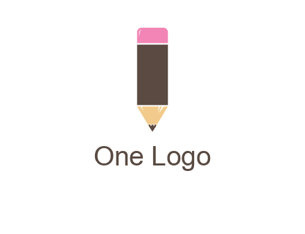 pencil forming letter i shape graphic
