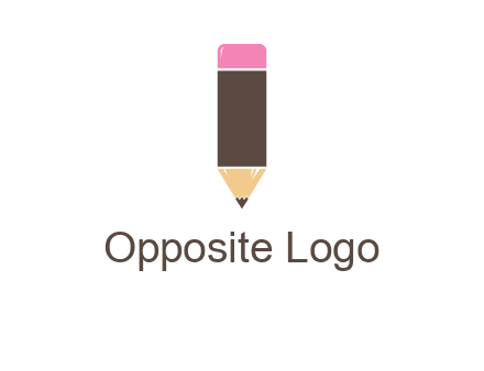 pencil forming letter i shape graphic