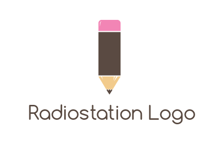 pencil forming letter i shape graphic