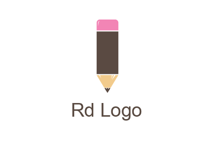 pencil forming letter i shape graphic