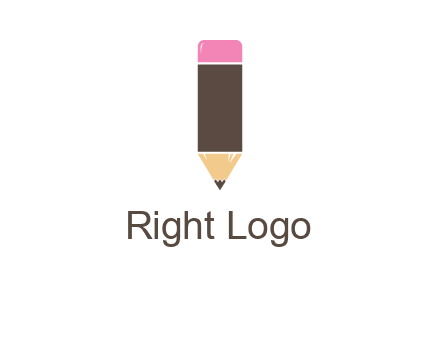 pencil forming letter i shape graphic