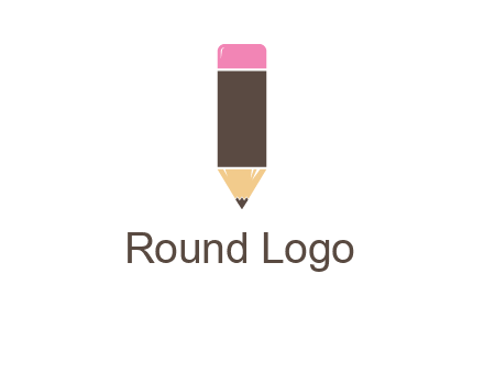 pencil forming letter i shape graphic