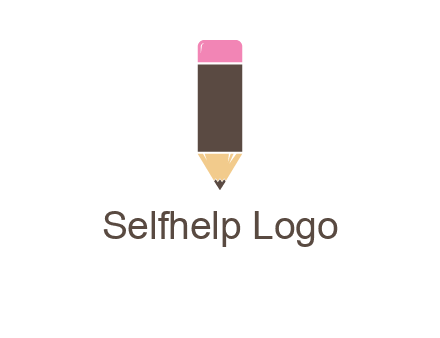 pencil forming letter i shape graphic