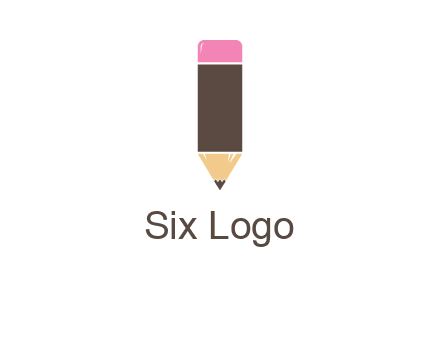 pencil forming letter i shape graphic