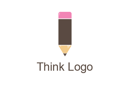 pencil forming letter i shape graphic
