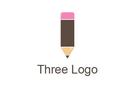 pencil forming letter i shape graphic