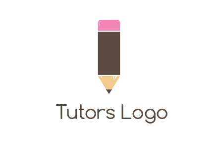 pencil forming letter i shape graphic