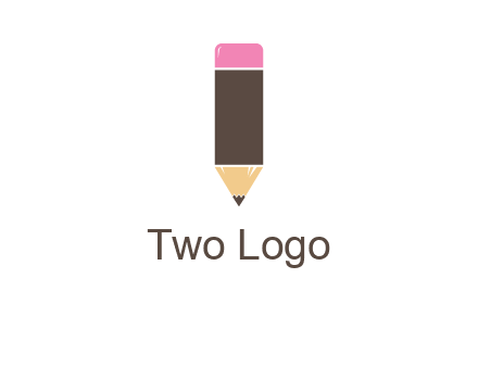 pencil forming letter i shape graphic