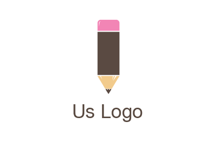 pencil forming letter i shape graphic