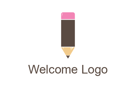 pencil forming letter i shape graphic