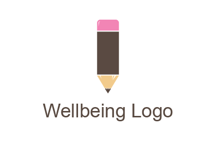 pencil forming letter i shape graphic