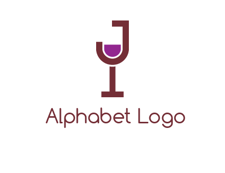 letter merged of a wine glass logo