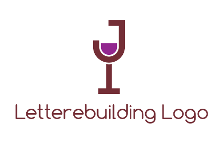letter merged of a wine glass logo