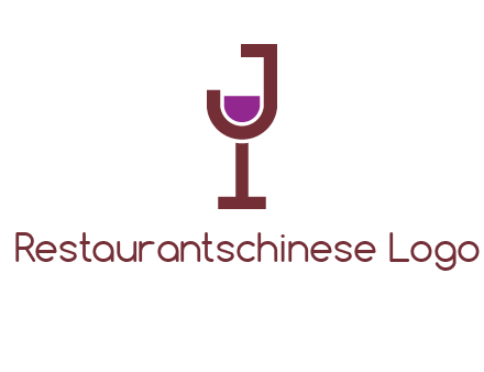 letter merged of a wine glass logo