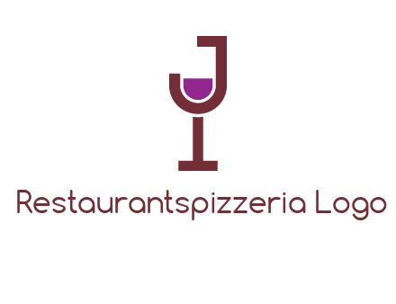 letter merged of a wine glass logo