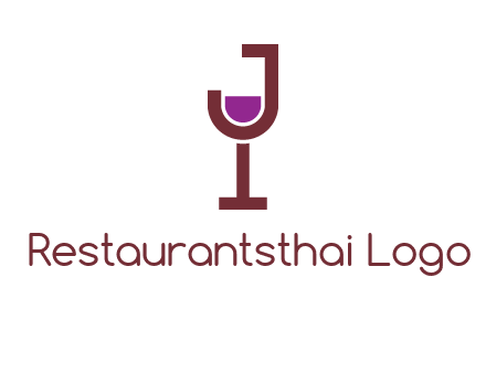 letter merged of a wine glass logo