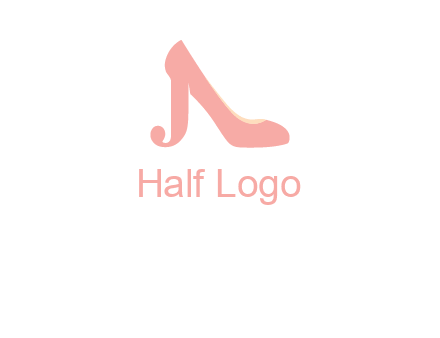 shoe combined with letter j logo