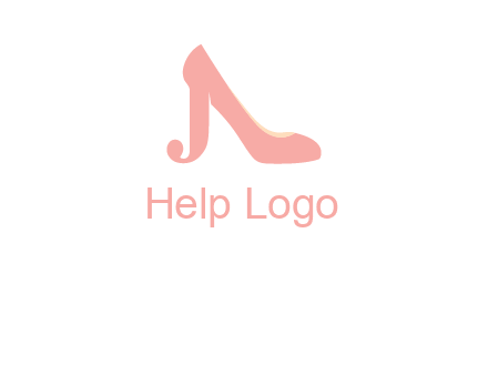 shoe combined with letter j logo