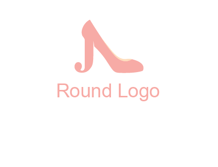 shoe combined with letter j logo