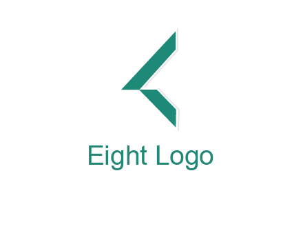 polygonal shapes forming abstract letter K