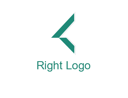 polygonal shapes forming abstract letter K