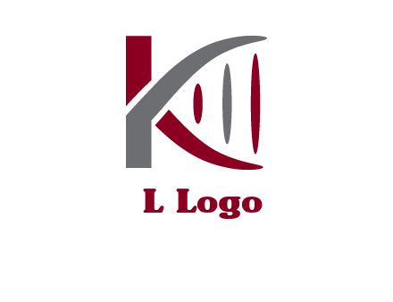 DNA incorporate with letter k logo