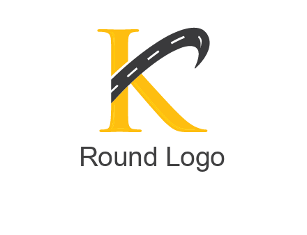 letter k with the road logo