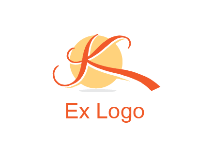 letter k over the circle logo