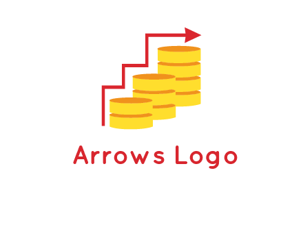 arrow over coins logo