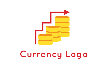 arrow over coins logo