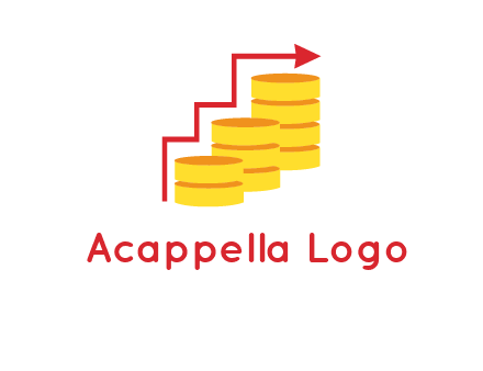arrow over coins logo