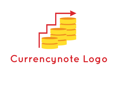 arrow over coins logo