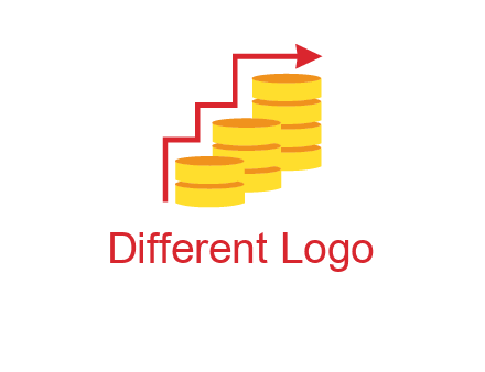 arrow over coins logo