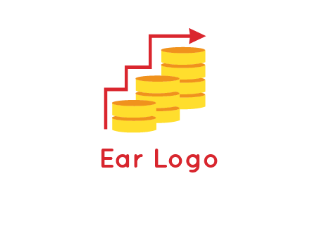arrow over coins logo