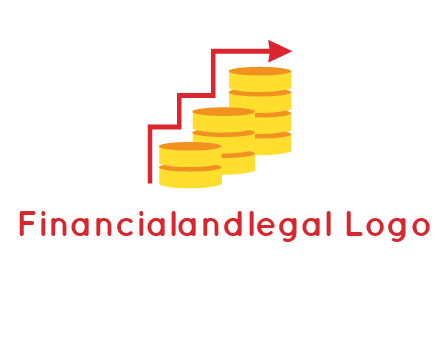 arrow over coins logo